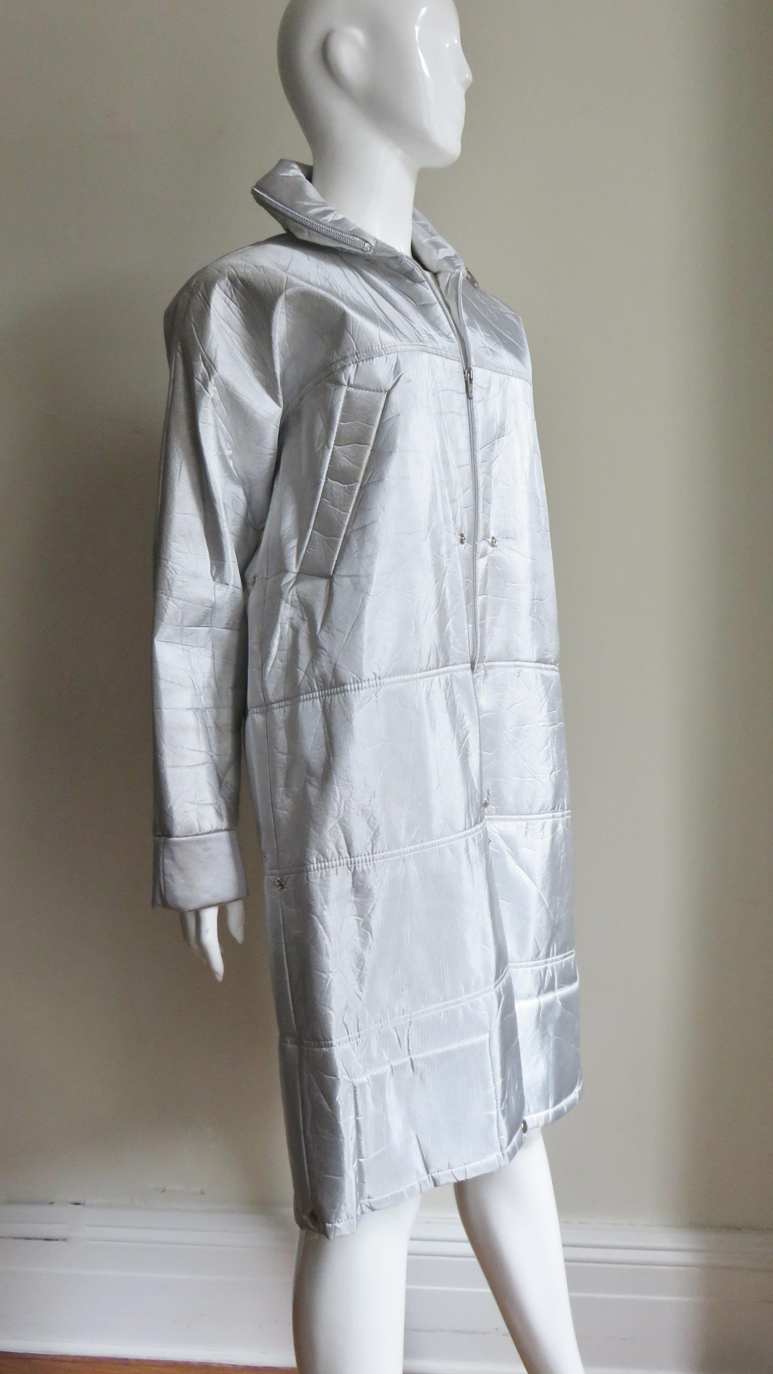Walter Van Beirendonck Wild & Lethal Trash Convertible Coat to Jacket and Hood For Sale 1