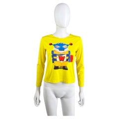 Walter van Beirendonck Wild&Lethal Trash F/W 1998 Yellow Alien Robot Longsleeve