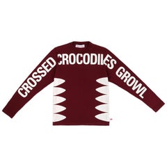 WALTER VAN BEIRENDONCK Winter 2014-2015 Crossed Crocodile Growl LS T-Shirt