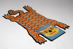 Alfombra Walter Van Beirendonck x Ikea Tiger Art Glödande, Lim. Edición, Suecia