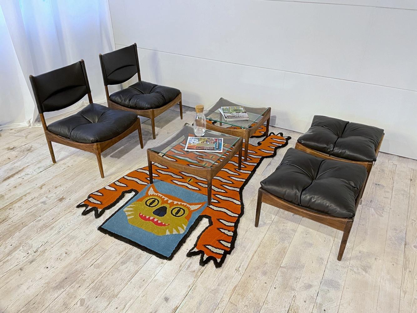 Walter Van Beirendonck X IKEA Tiger Art Carpet Glödande, Lim. Ausgabe, Schweden im Zustand „Gut“ im Angebot in Biebergemund, Hessen