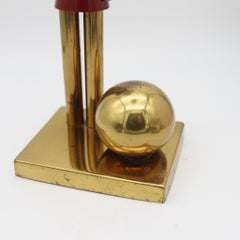 WALTER VON NESSEN 1930 For Chase Lacquered Toy-Soldier Figure In Gilt Brass