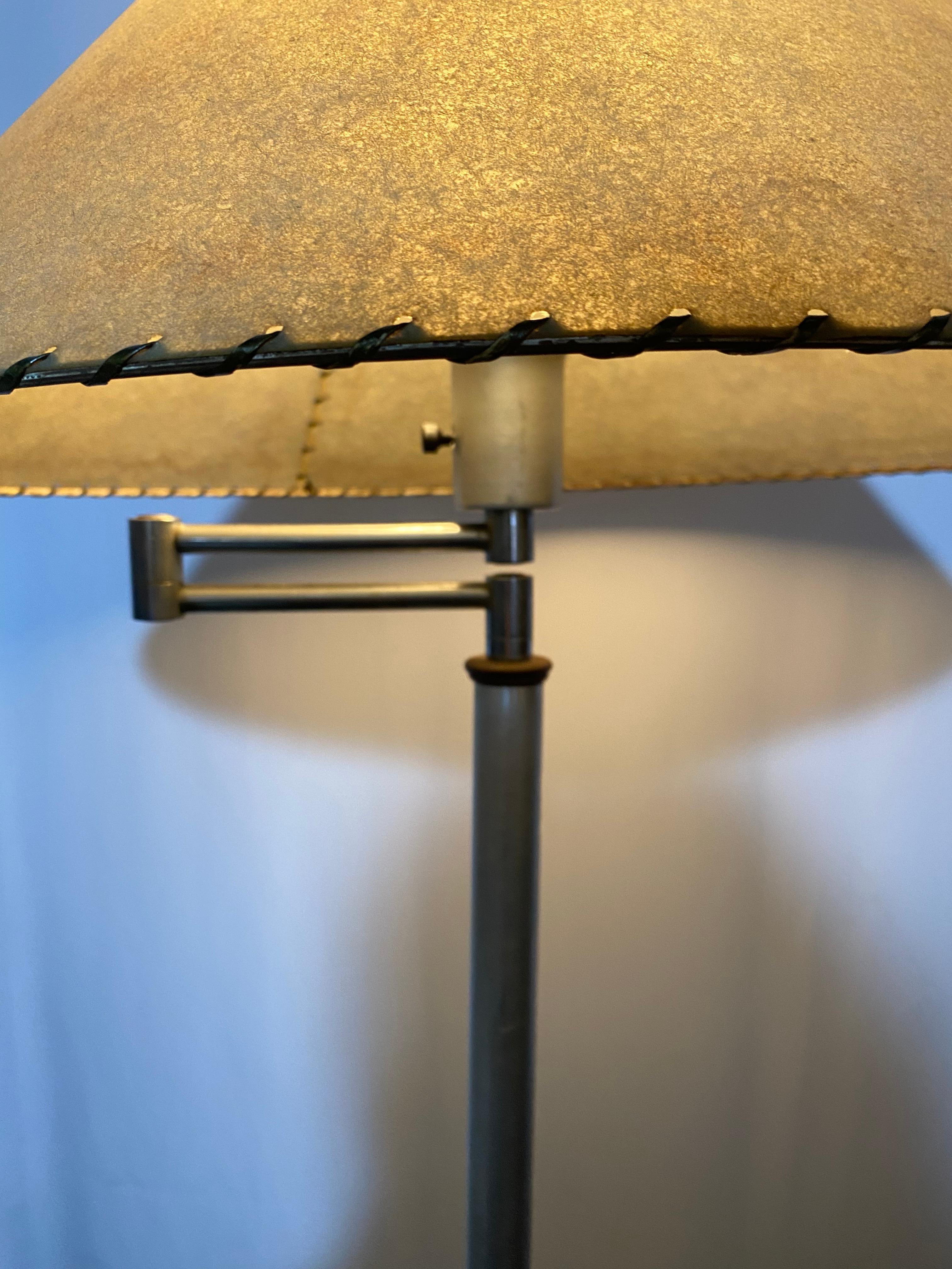 Walter Von Nessen Aluminum Swing Arm Floor Lamp   For Sale 4