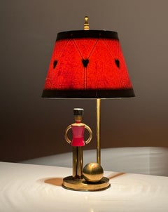 Walter Von Nessen Brass and Bakelite Toy Soldier Sentinal Lamp Chase USA 1930s