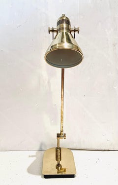Walter Von Nessen Brass Tilt Desk Lamp