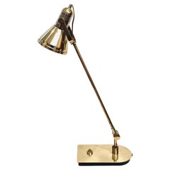 Walter Von Nessen Brass Tilt Desk Lamp
