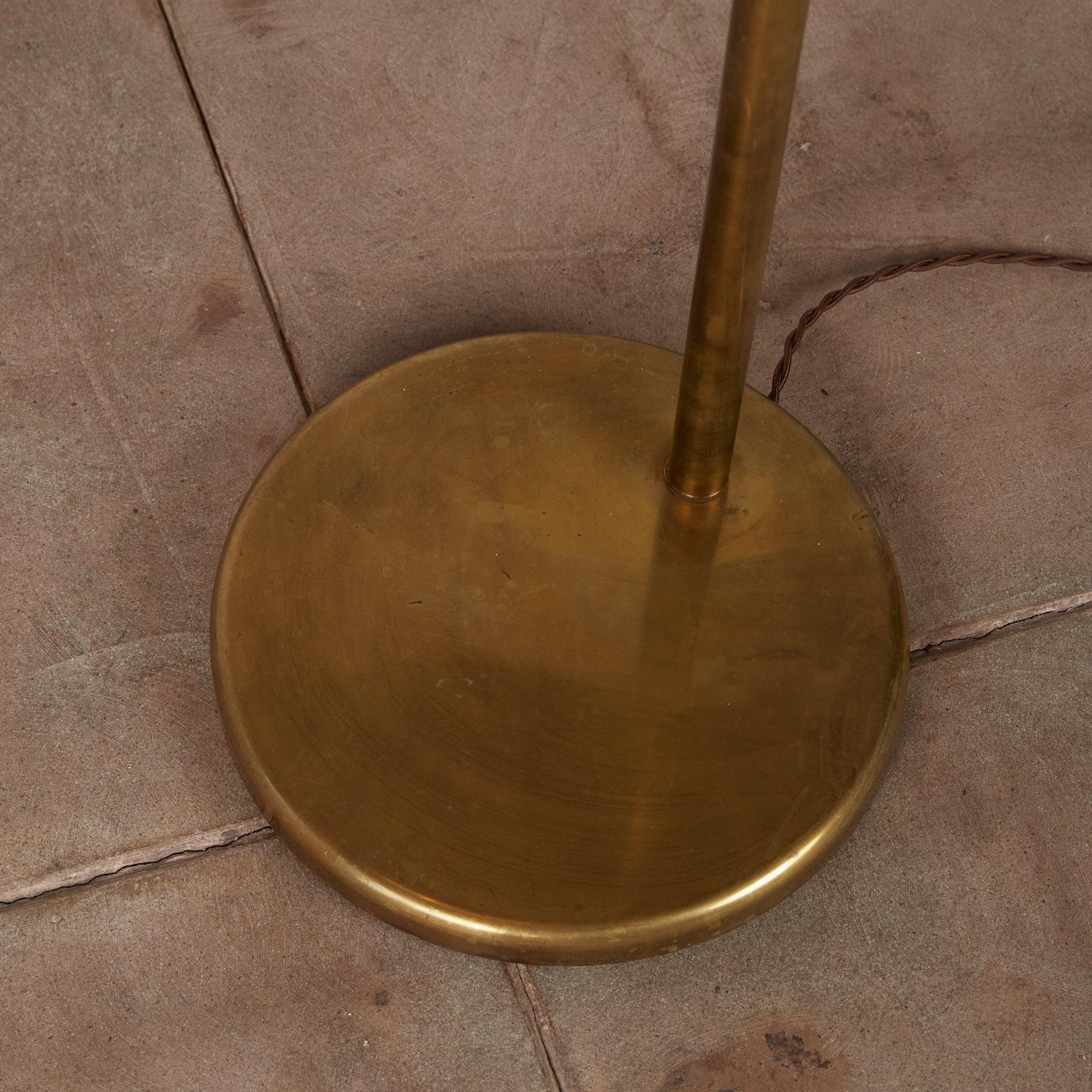 Walter von Nessen Bronze Floor Lamp with Dome Shade 4