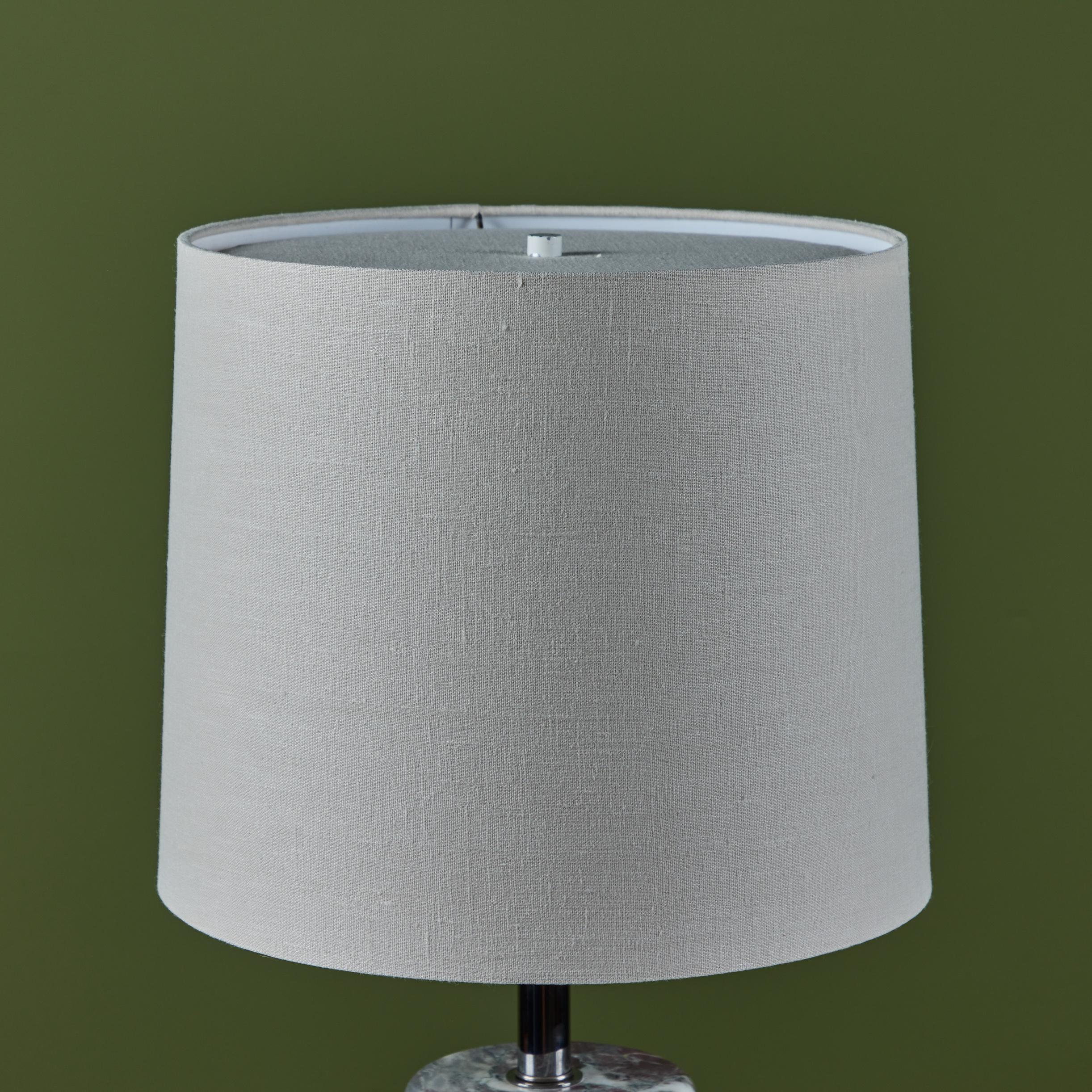 Walter Von Nessen Cylindrical Marble Base Table Lamp for Nessen Studios For Sale 2