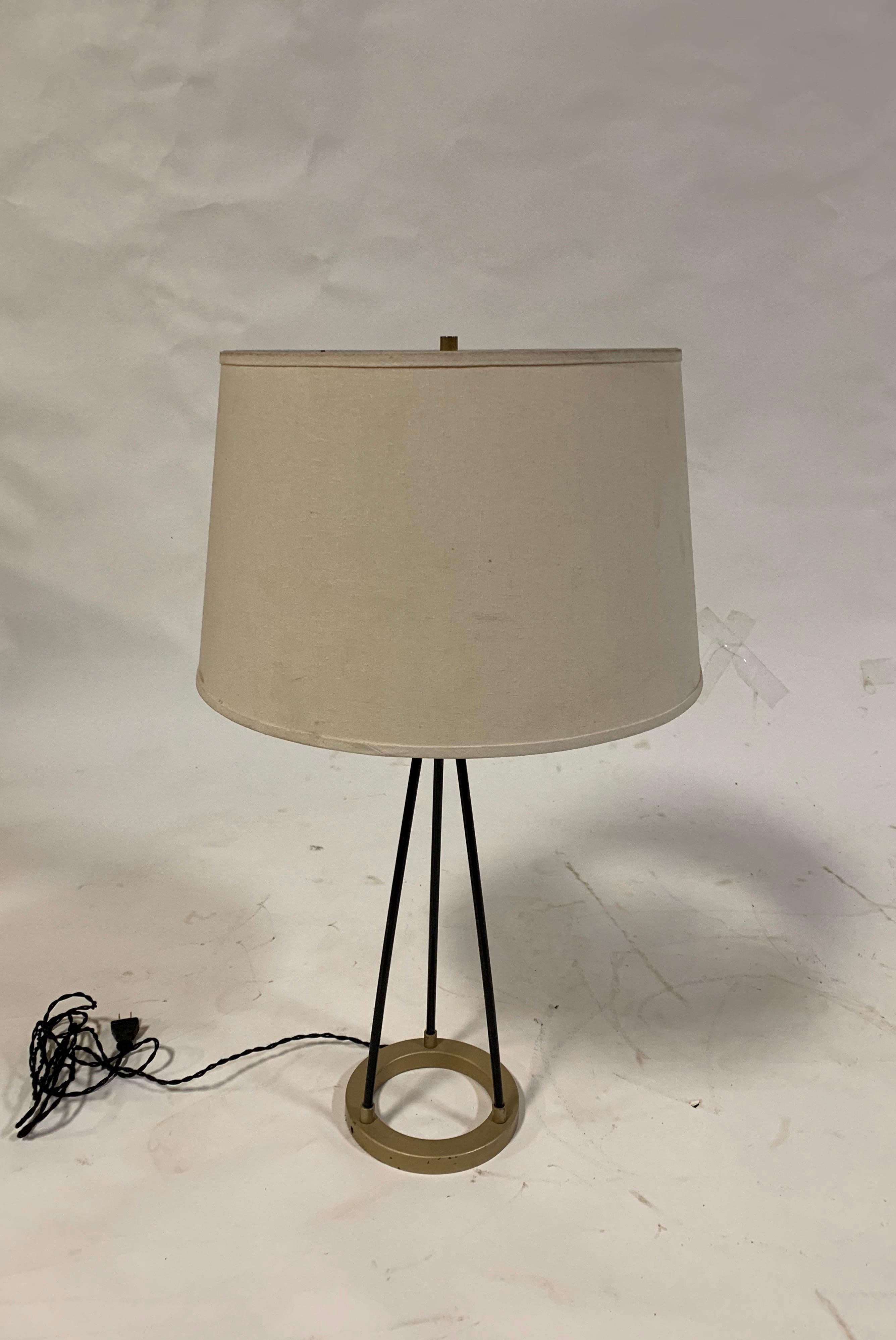 American Walter Von Nessen style Machine Age Table Lamp For Sale
