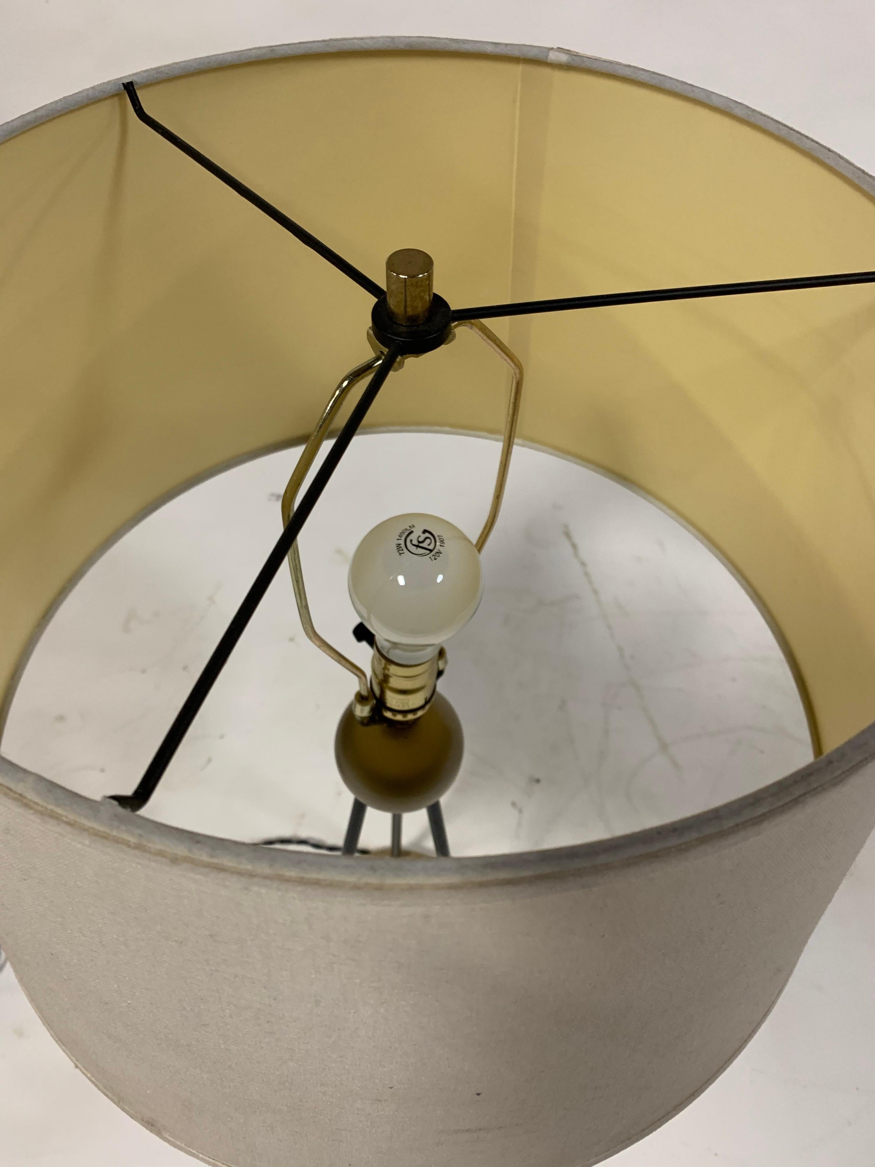 Metal Walter Von Nessen style Midcentury Table Lamp For Sale