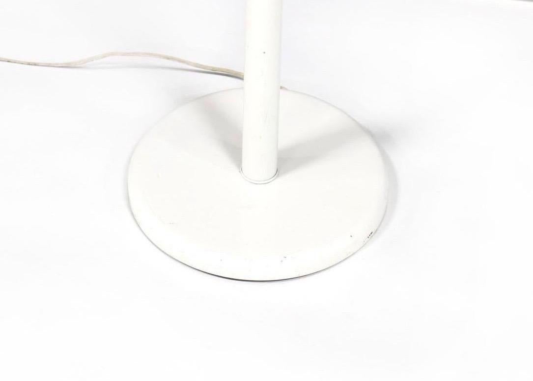 Mid-Century Modern Walter von Nessen White Torchiere Floor Lamp For Sale