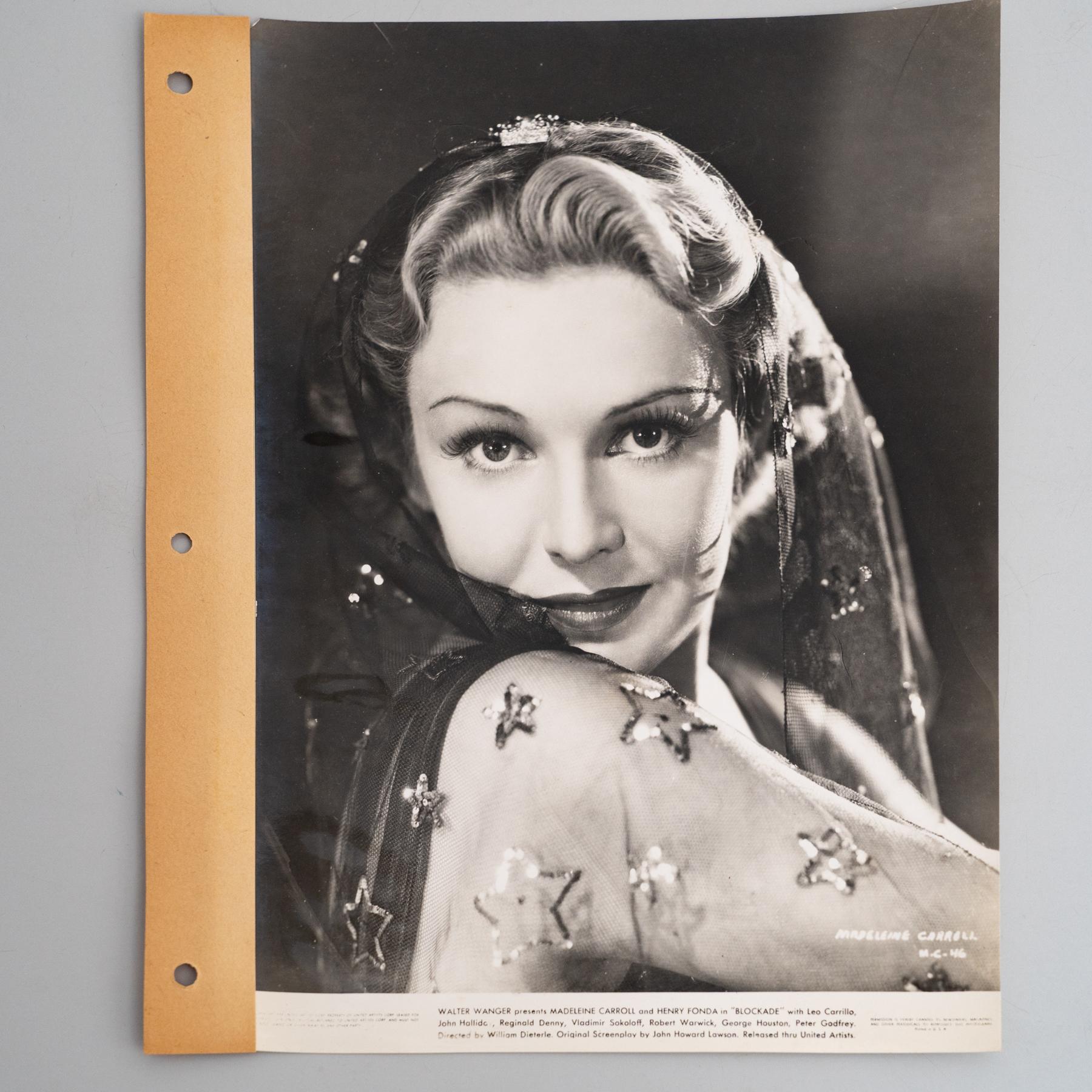 Walter Wagner. Photography of Madeline Carroll in the film 