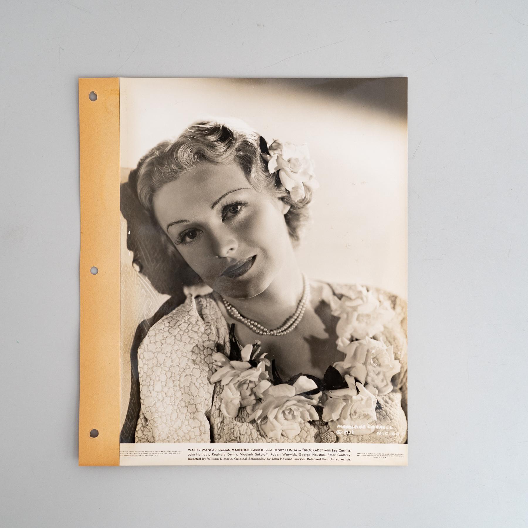 Walter Wagner. Photography of Madeline Carroll in the film 