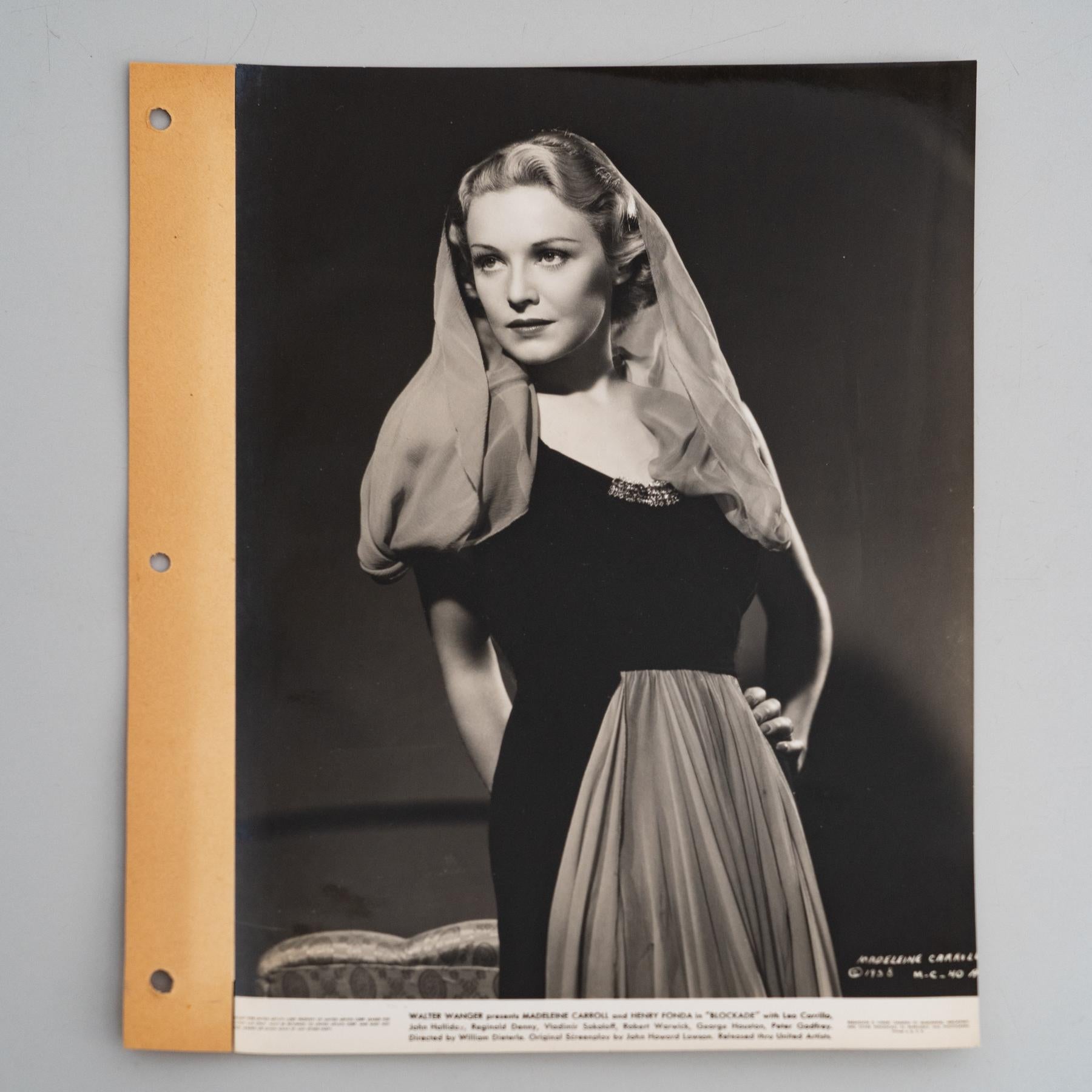 Walter Wagner. Fotografie von Madeline Carroll in dem Film 