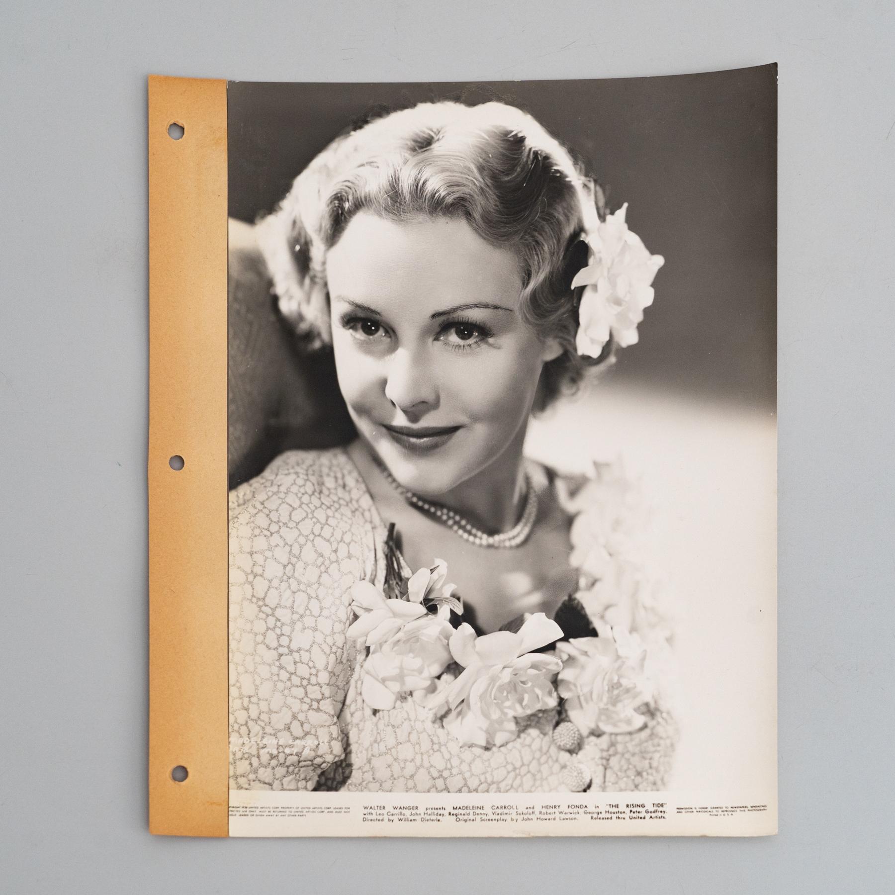 Walter Wagner. Fotografie von Madeline Carroll in dem Film 