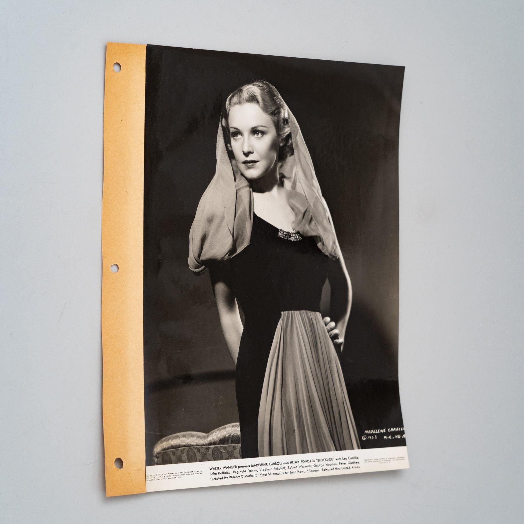 Walter Wagner. Fotografie von Madeline Carroll in dem Film 