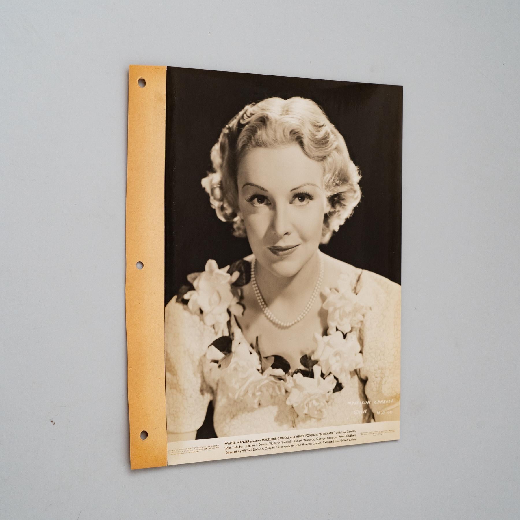 Walter Wagner. Fotografie von Madeline Carroll in dem Film 