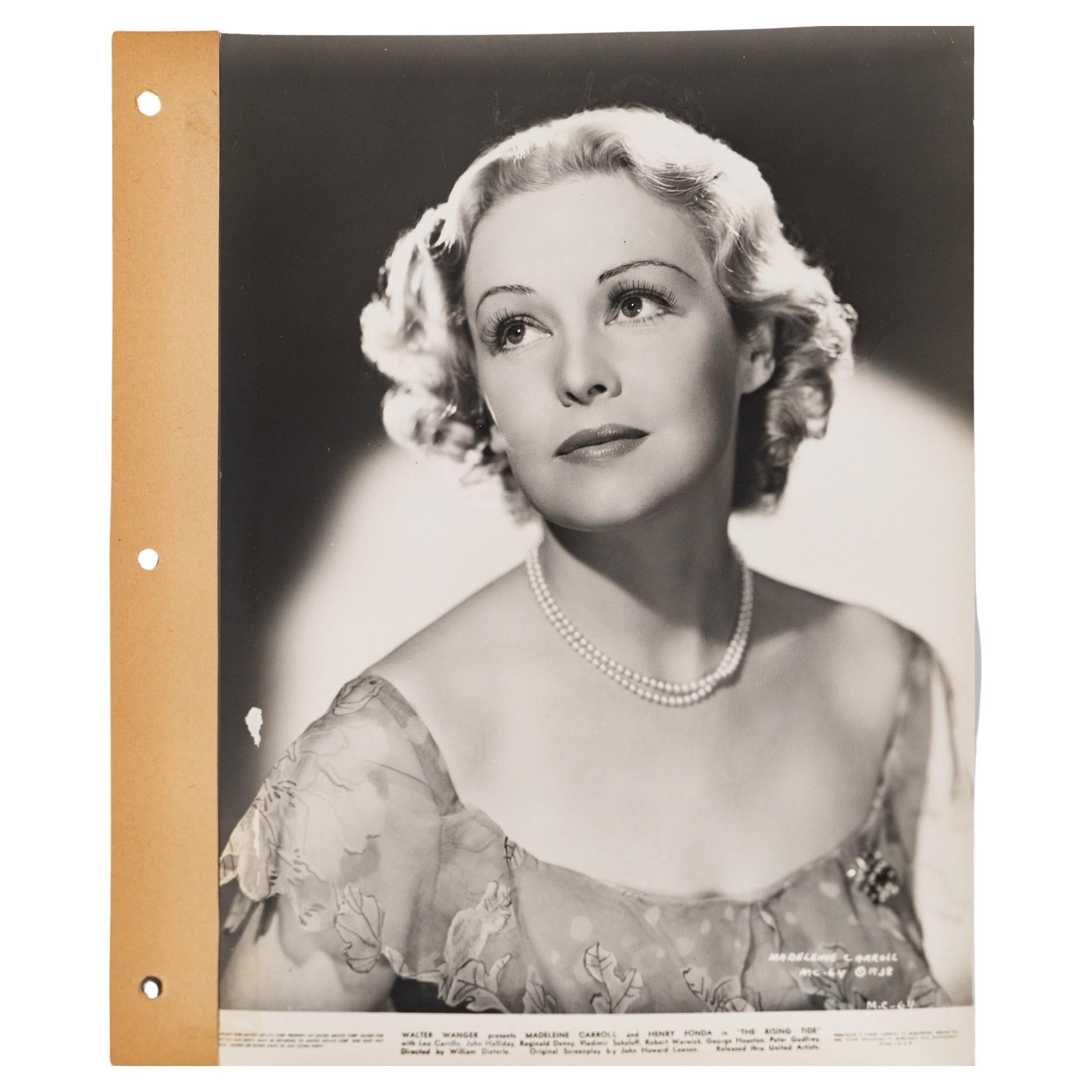 Walter Wagner. Photography of Madeline Carroll in the film "Blockade", 1938