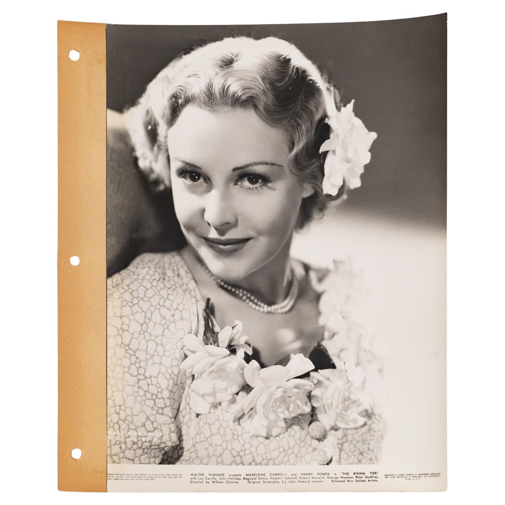 Walter Wagner. Photography of Madeline Carroll in the film "Blockade", 1938