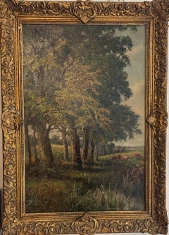 Bois avec bovins