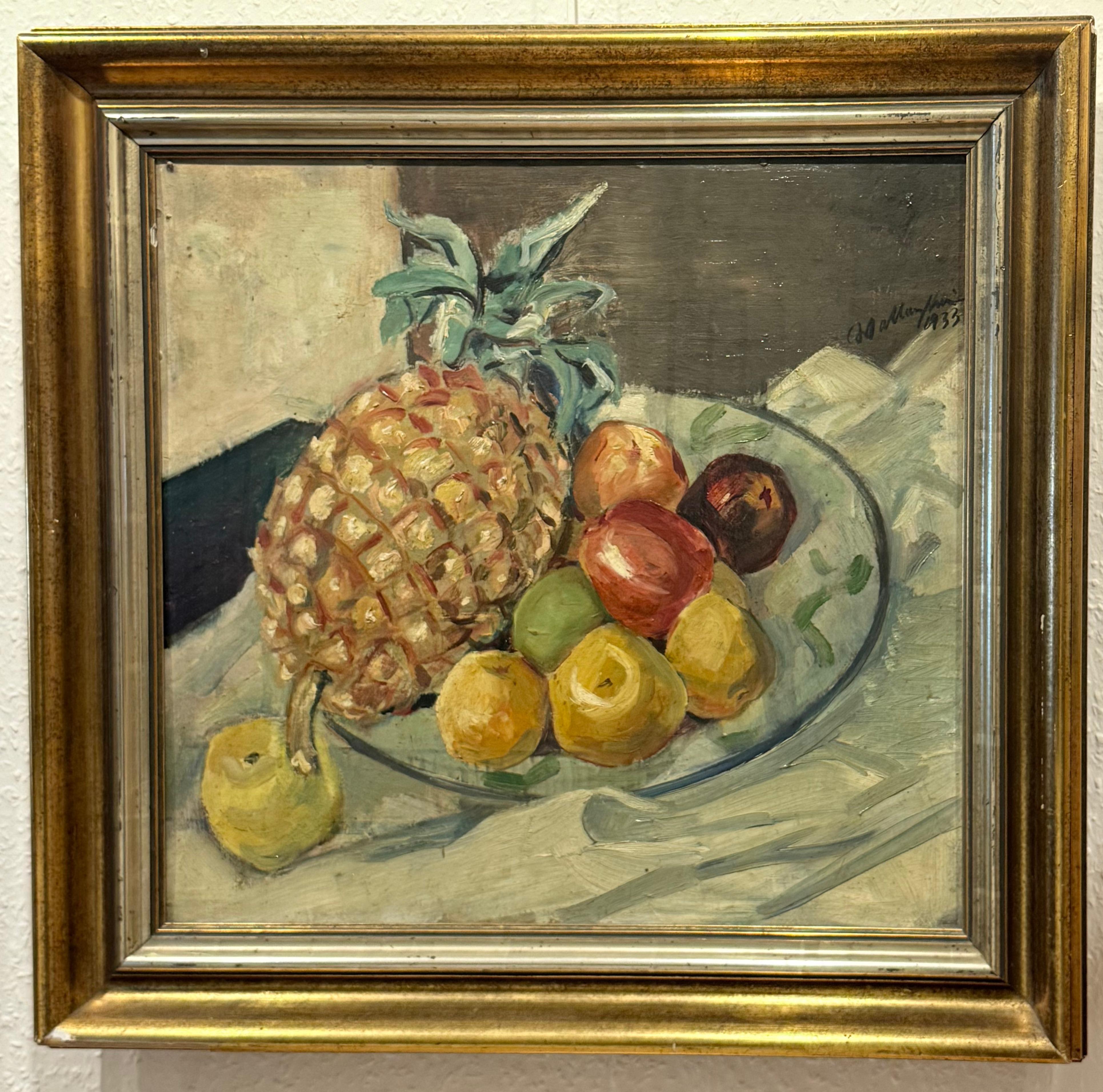 Walter Wellenstein Piñas y manzanas en la mesa 1933 en venta 1