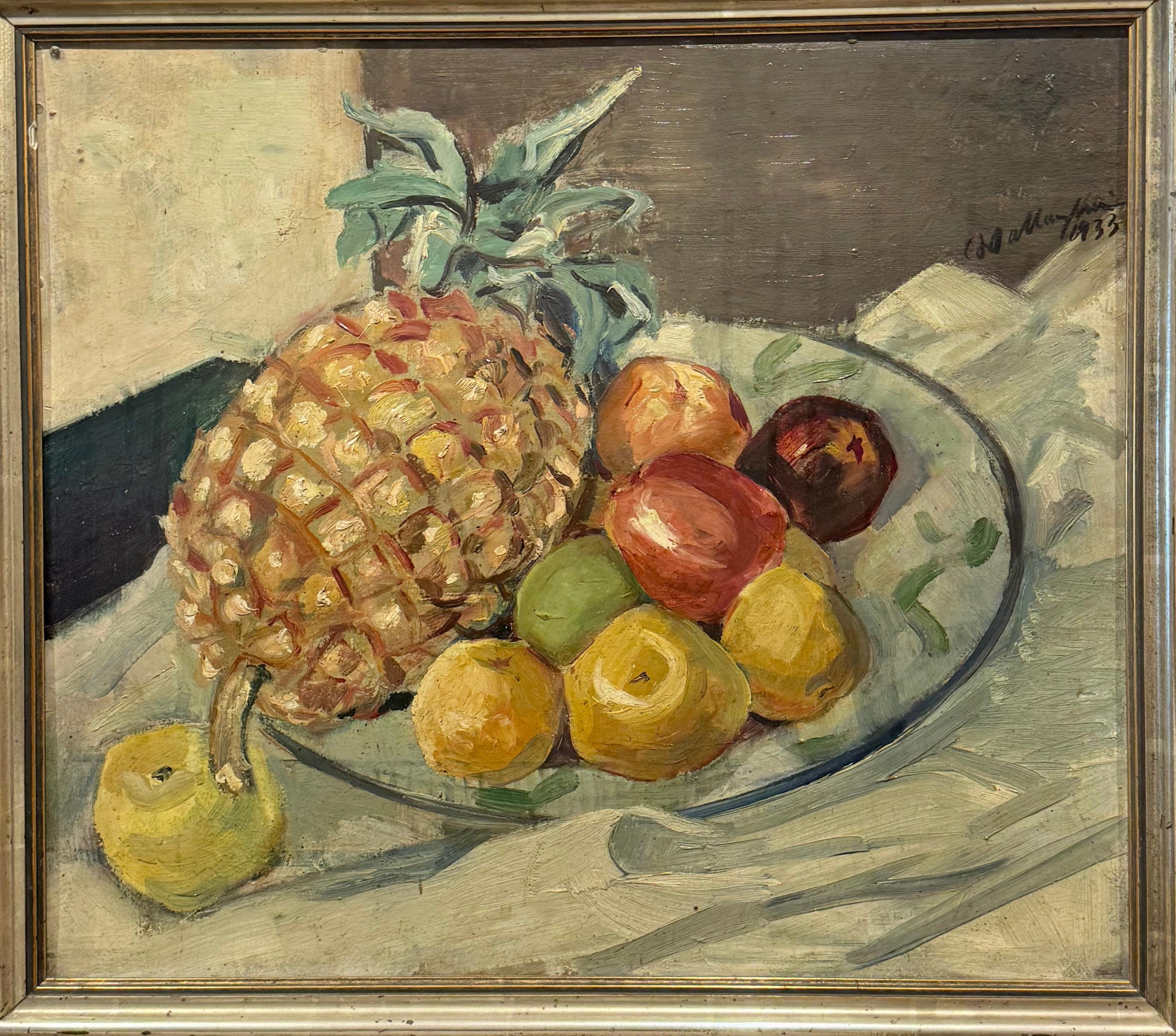 Walter Wellenstein Piñas y manzanas en la mesa 1933 en venta 4
