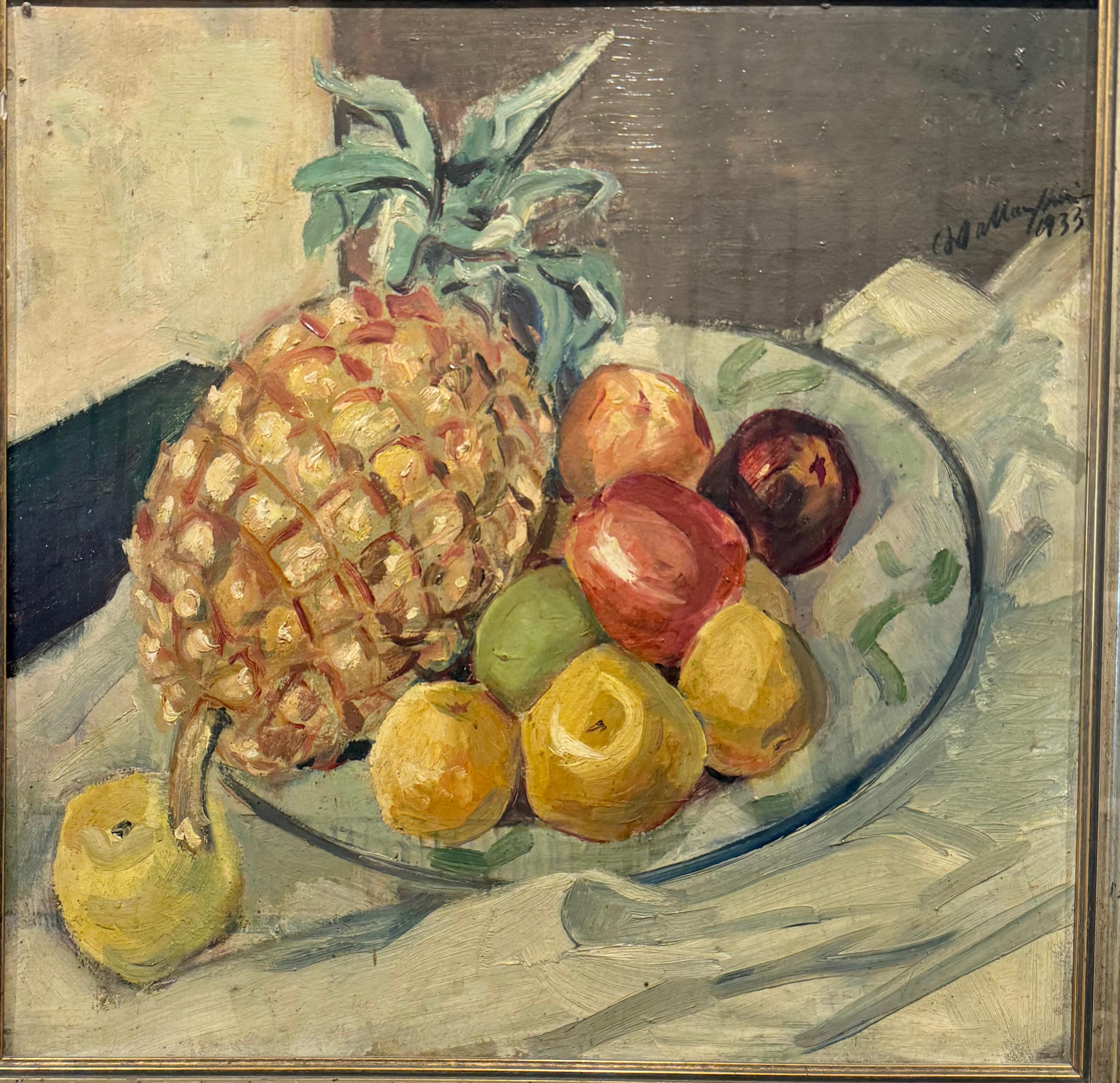 Walter Wellenstein Piñas y manzanas en la mesa 1933 en venta 5