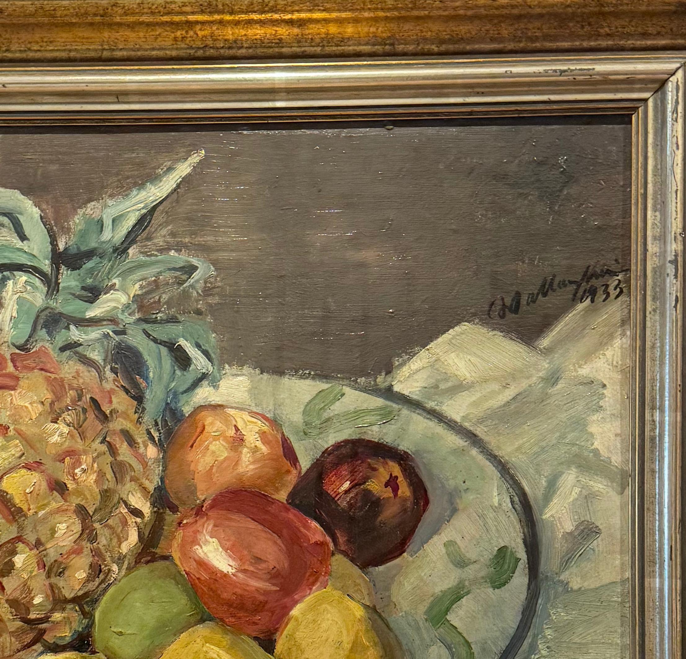 Walter Wellenstein Piñas y manzanas en la mesa 1933 en venta 7
