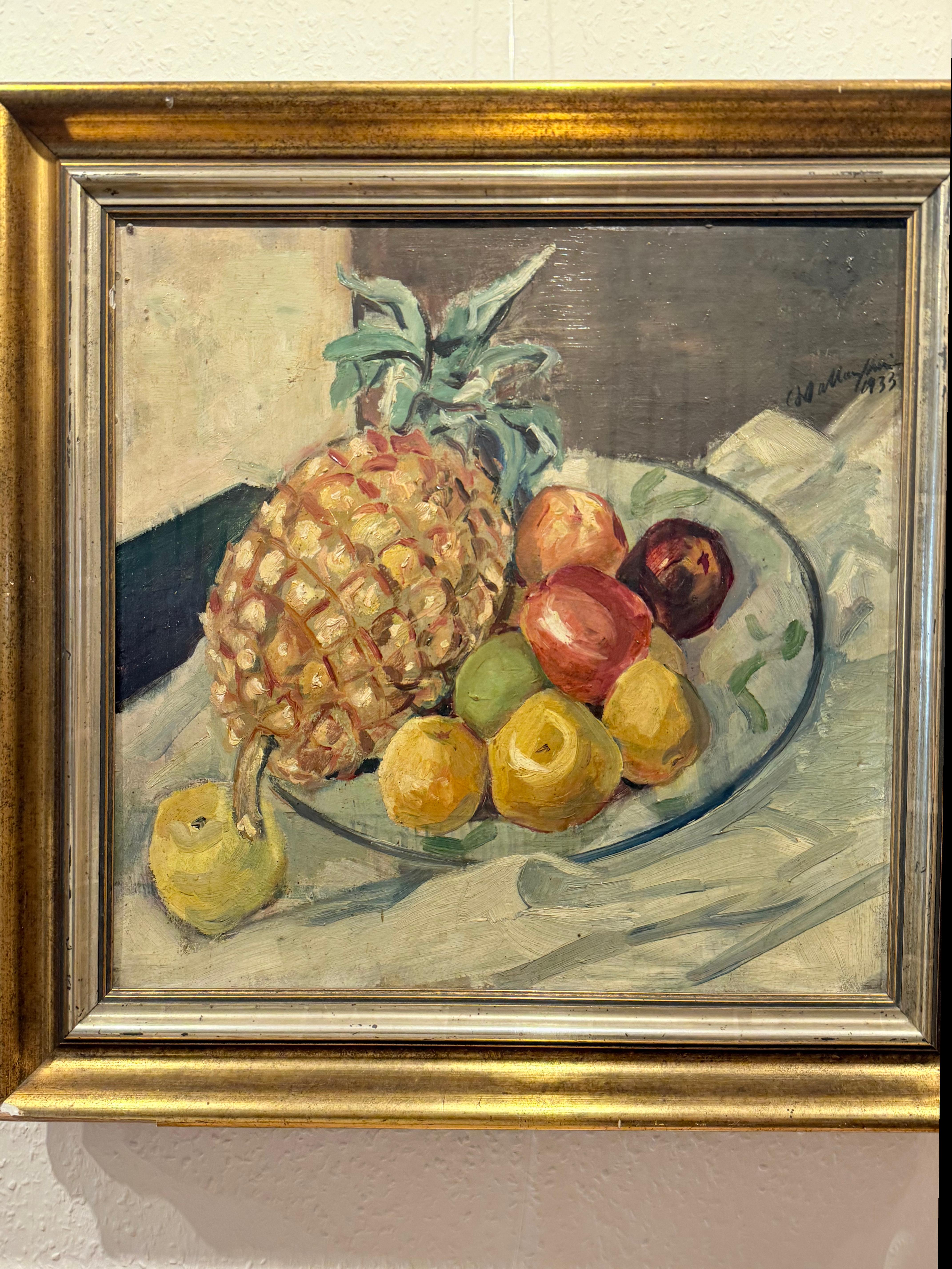 Walter Wellenstein Piñas y manzanas en la mesa 1933 en venta 8
