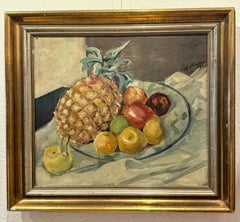 Walter Wellenstein Ananas et pommes sur la table 1933