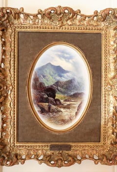 A Pair of Walter Williams Oval Oil on Canvas Paintings
