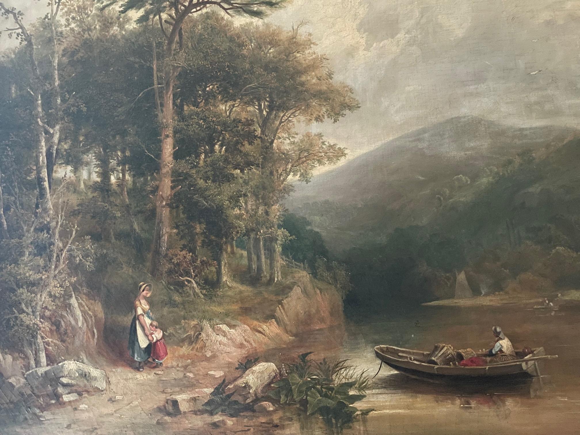 English River View - Painting by Walter Williams