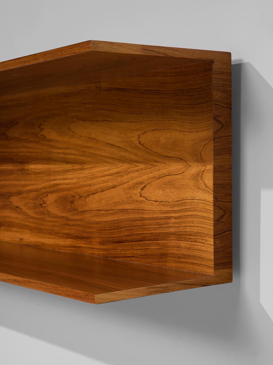 Mid-20th Century Walter Wirz for Wilhelm Renz Rosewood Wall Shelves