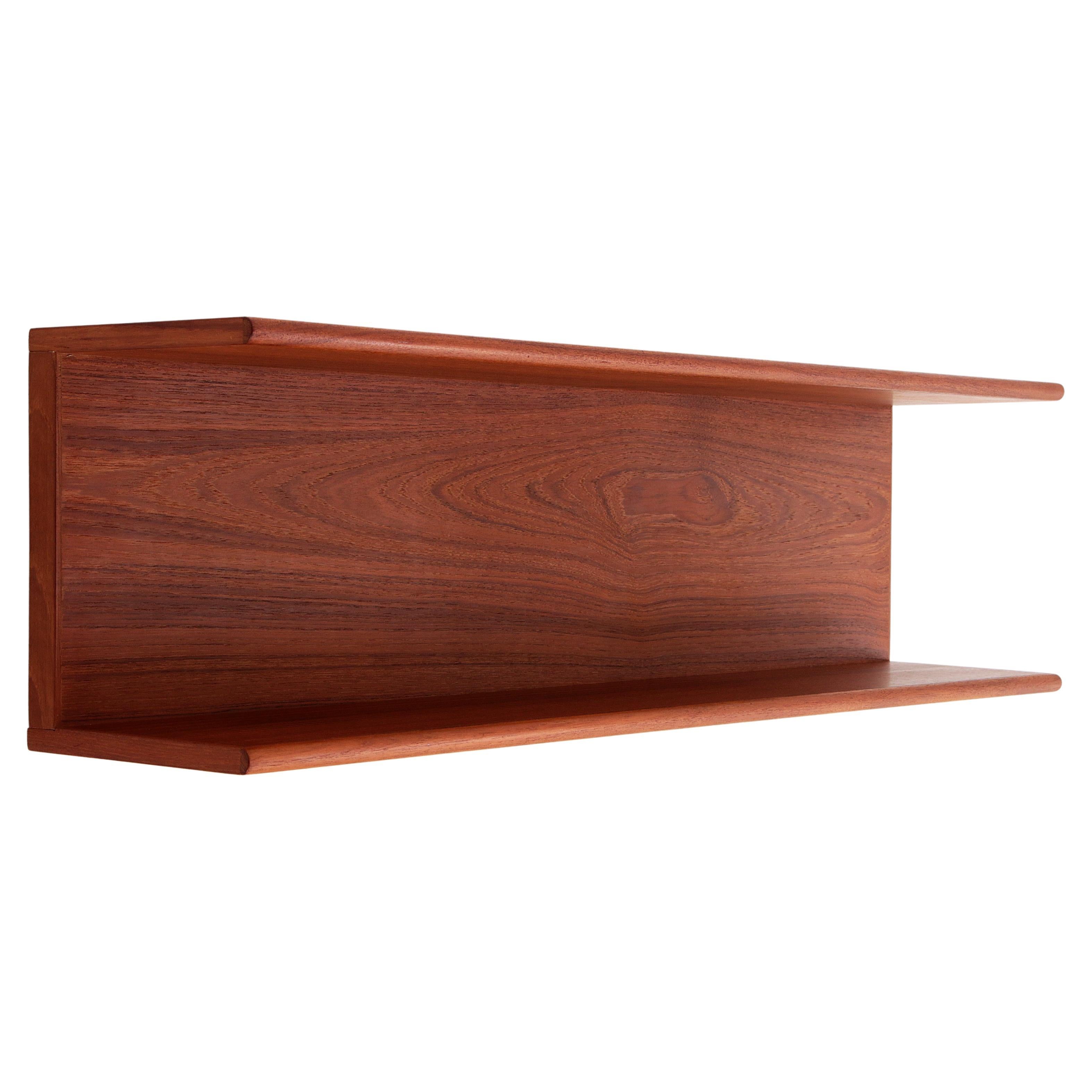 Walter Wirz Large Teak Wall Shelf - Wilhelm Renz 1960