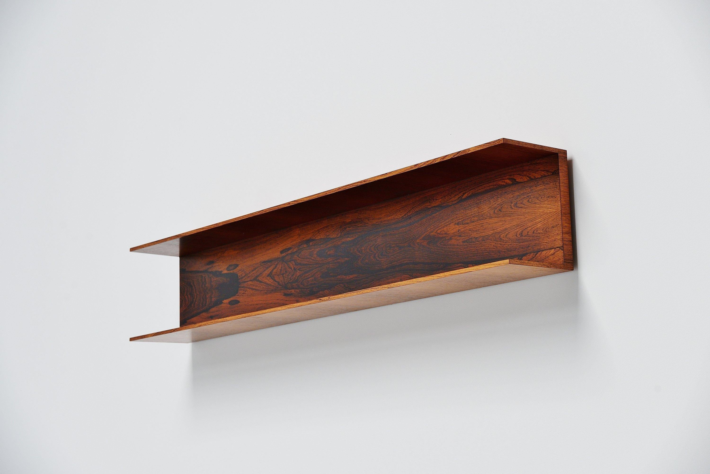 Walter Wirz Rosewood Wall Shelve Wilhelm Renz, Germany, 1965 2