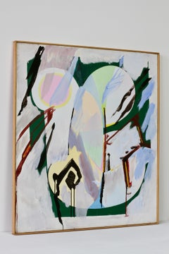 Walter Wohlschlegel 'Hochsommer' Abstraktes modernes Kunstgemälde, 1986