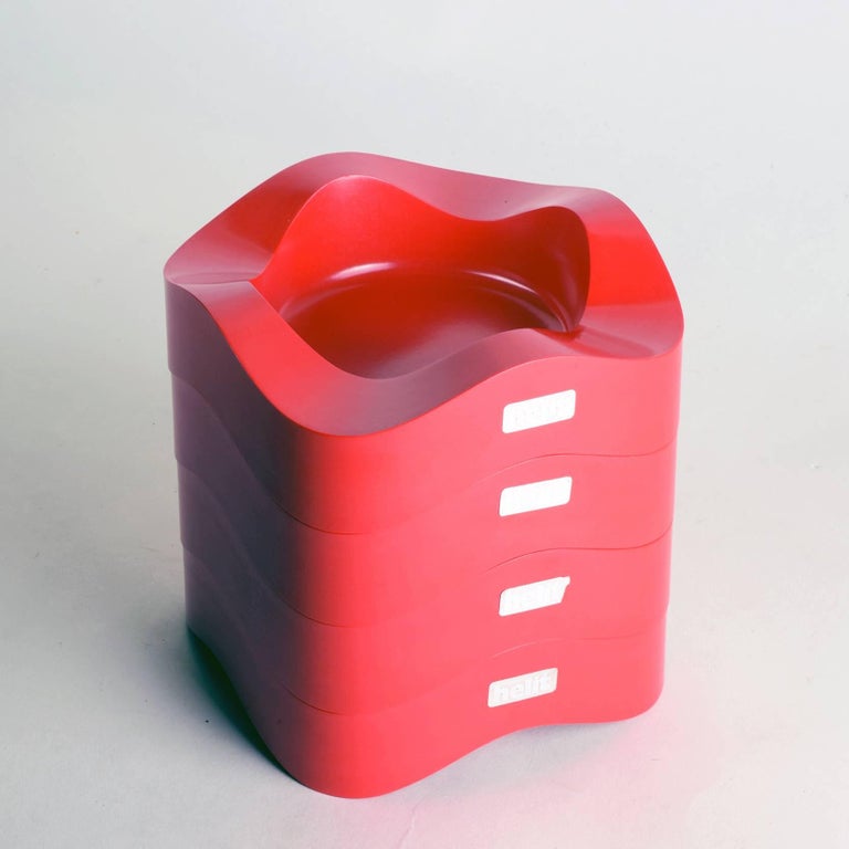 Walter Zeischegg Stacking Ashtrays / Bowls, 1967 for Helit, Fantastic