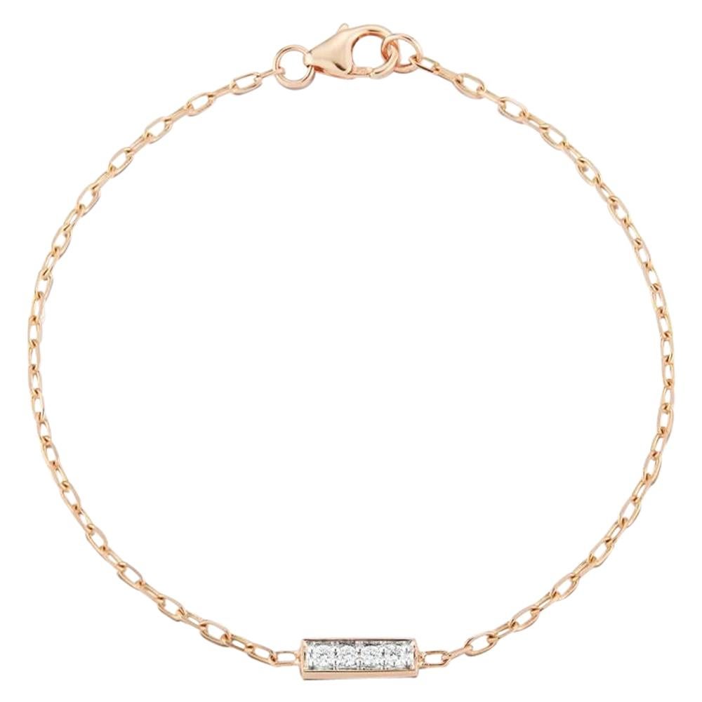 Walters Faith's 18 Karat Rose Gold and Diamond Circular Disc Bracelet ...