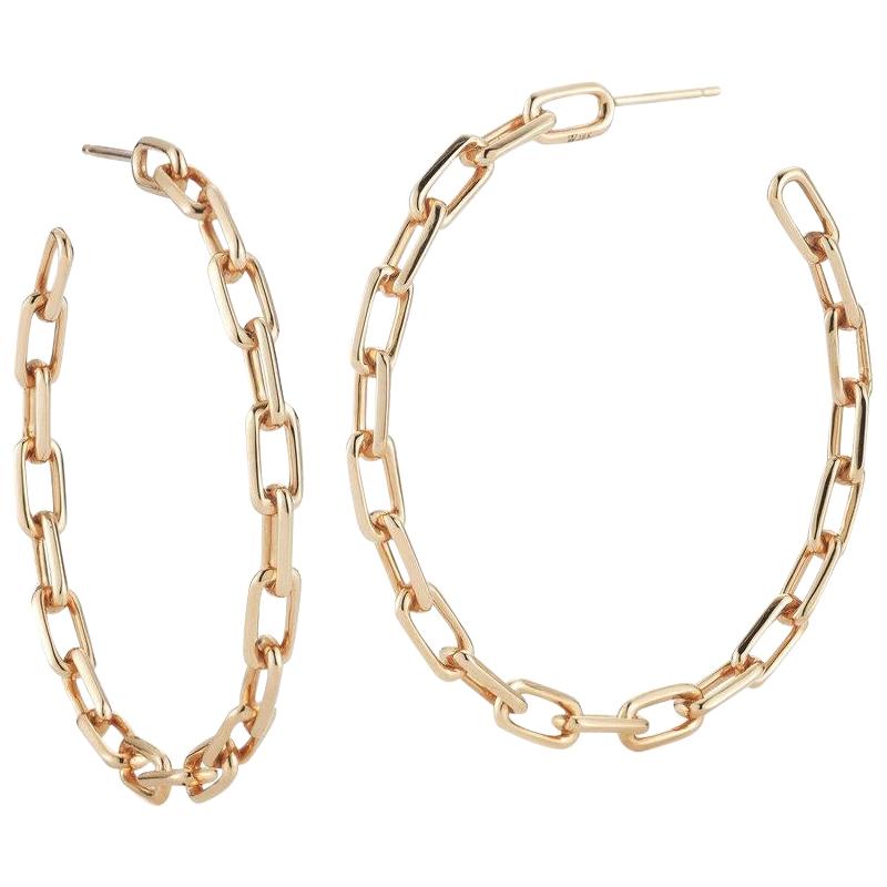 Cartier Trinity Large Gold Hoop Earrings at 1stDibs