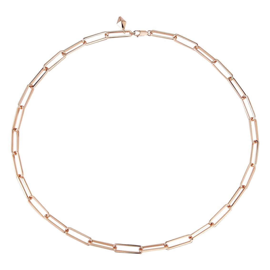 Walters Faith 18 Karat Rose Gold Chain Necklace with Origami Hang Tag