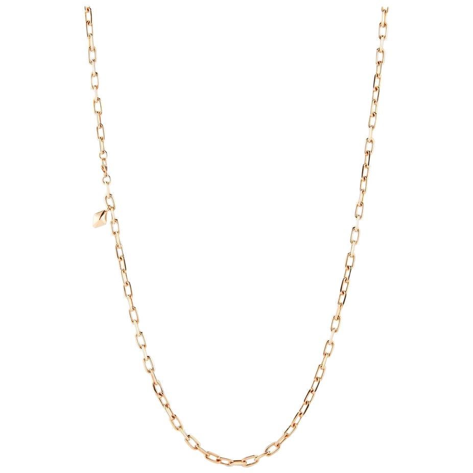 Walters Faith 18 Karat Rose Gold, Diamond and Rock Crystal Bar Pendant