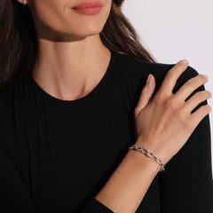 Walters Faith 18K Rose Gold All Diamond Chain Link Bracelet