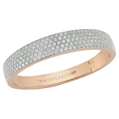 Bracciale Walters Faith in oro rosa 18 carati e pavé di diamanti