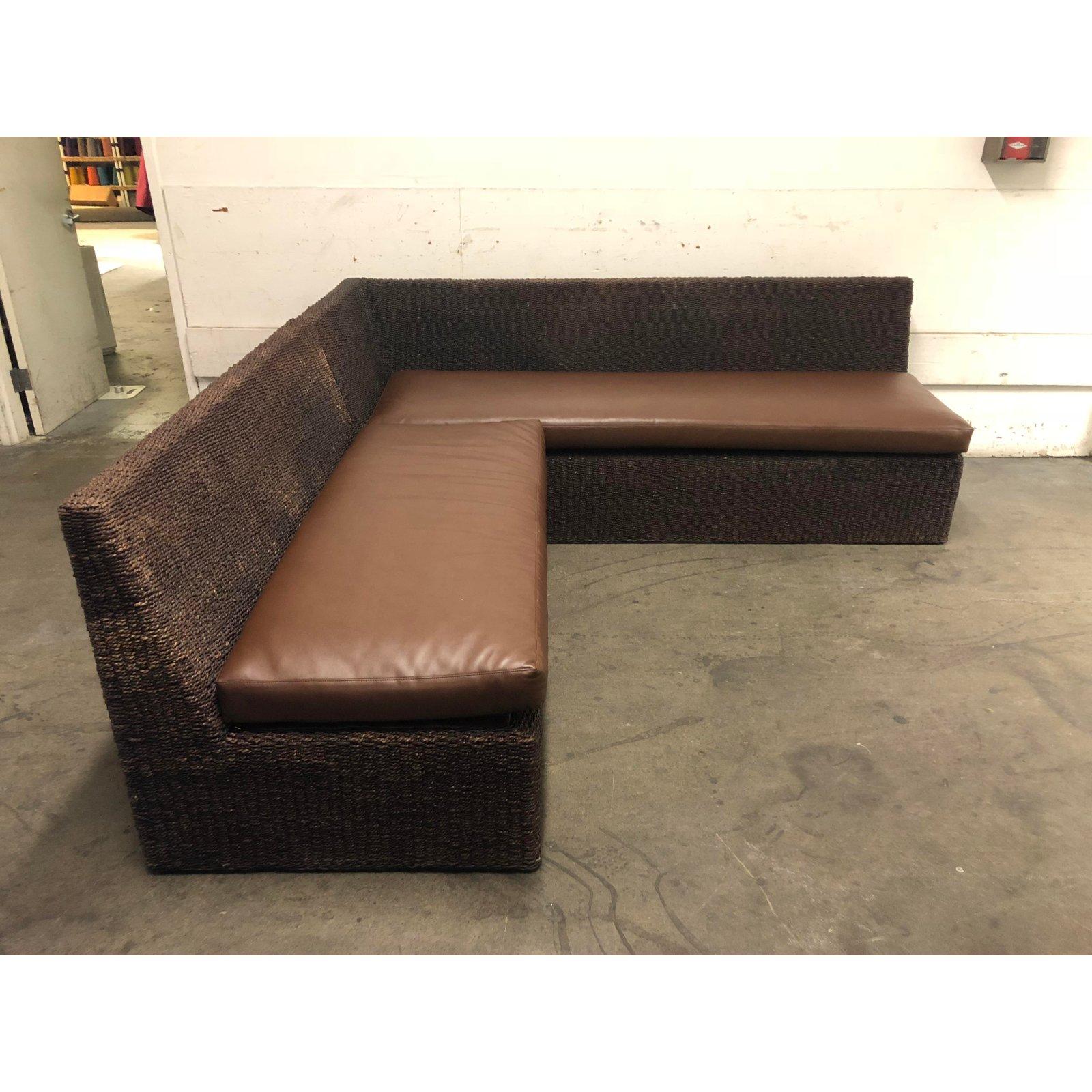 Walter's Wicker Works Two-Piece Sectional For Sale 1