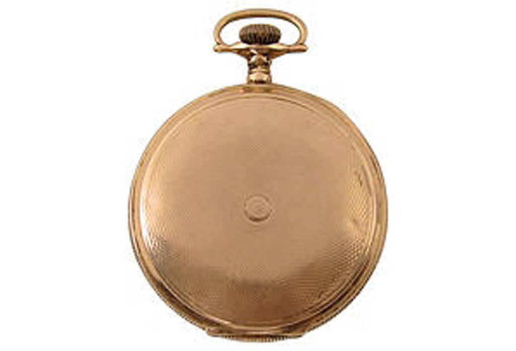 Montre de poche à double boîtier en or 14K de Waltham Excellent état - En vente à valatie, NY