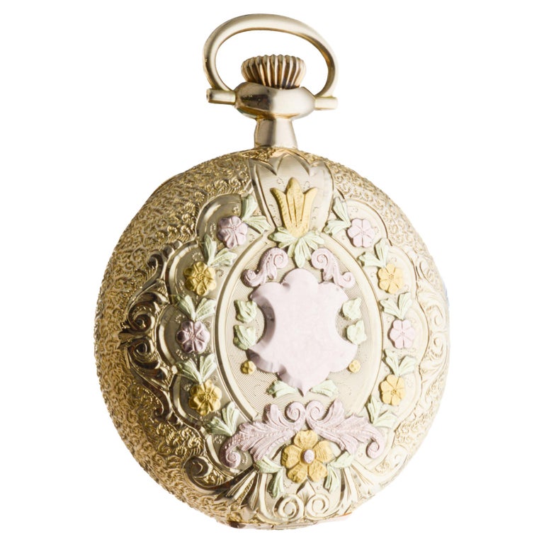 Montre De Poche Vintage Waltham Crescent St. 1907 - 16S, 21 Rubis, Boîtier Chasse - Occasion Excellent état