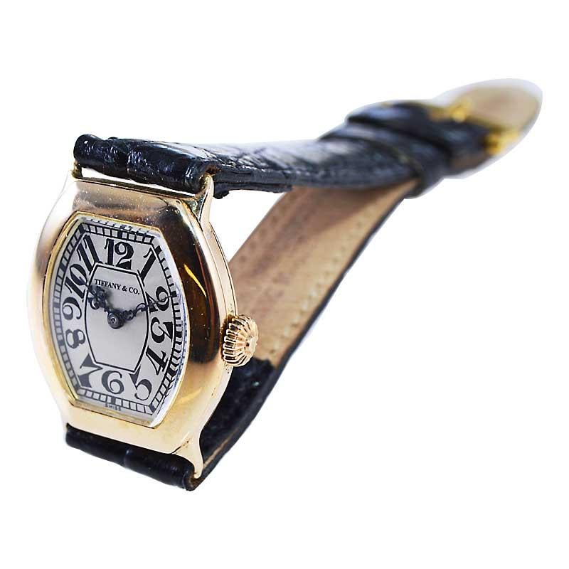 Waltham 14kt. Frühe amerikanische Uhr aus massivem Gold im Art déco-Stil in Fackelform aus dem Jahr 1912 im Angebot 4
