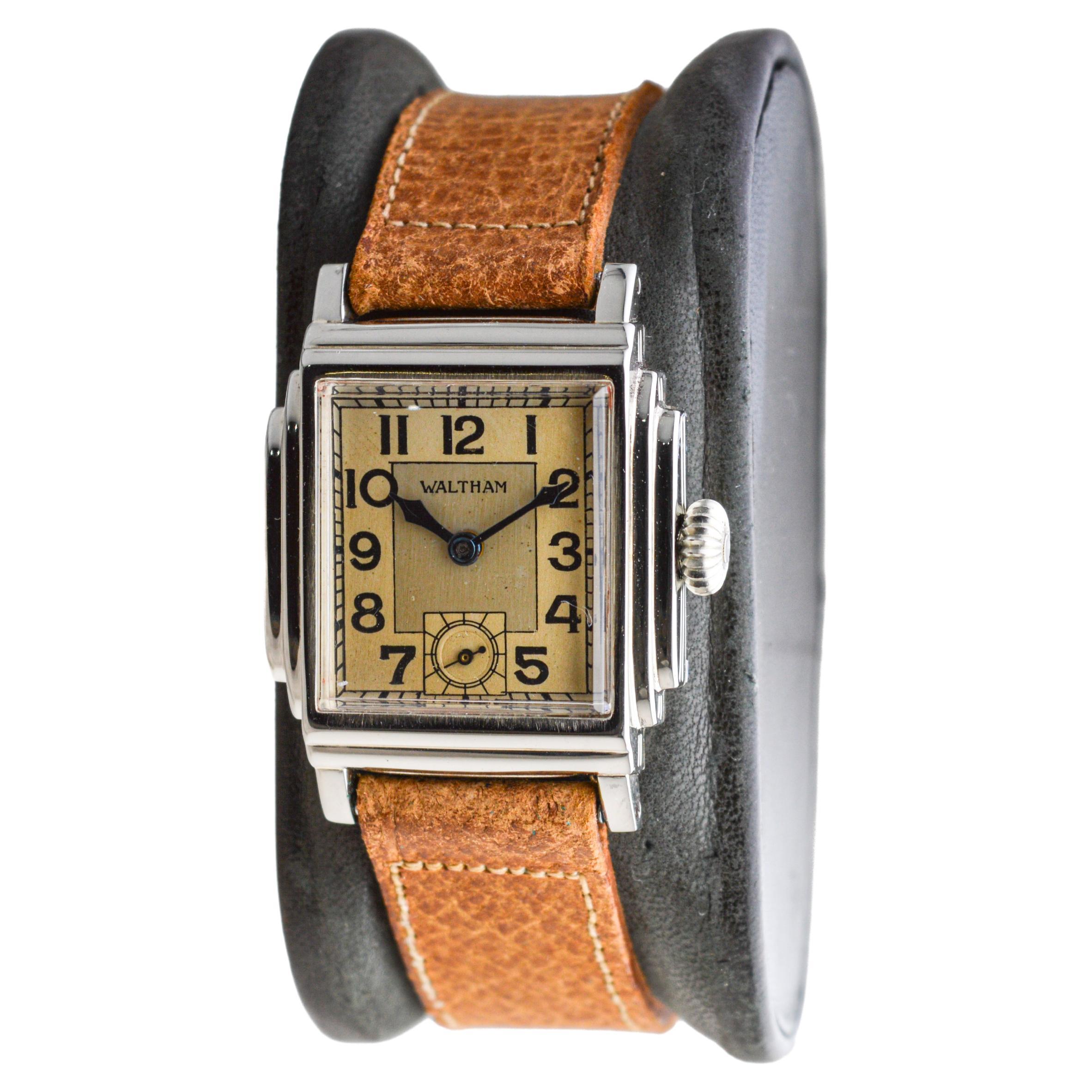 waltham art deco watch