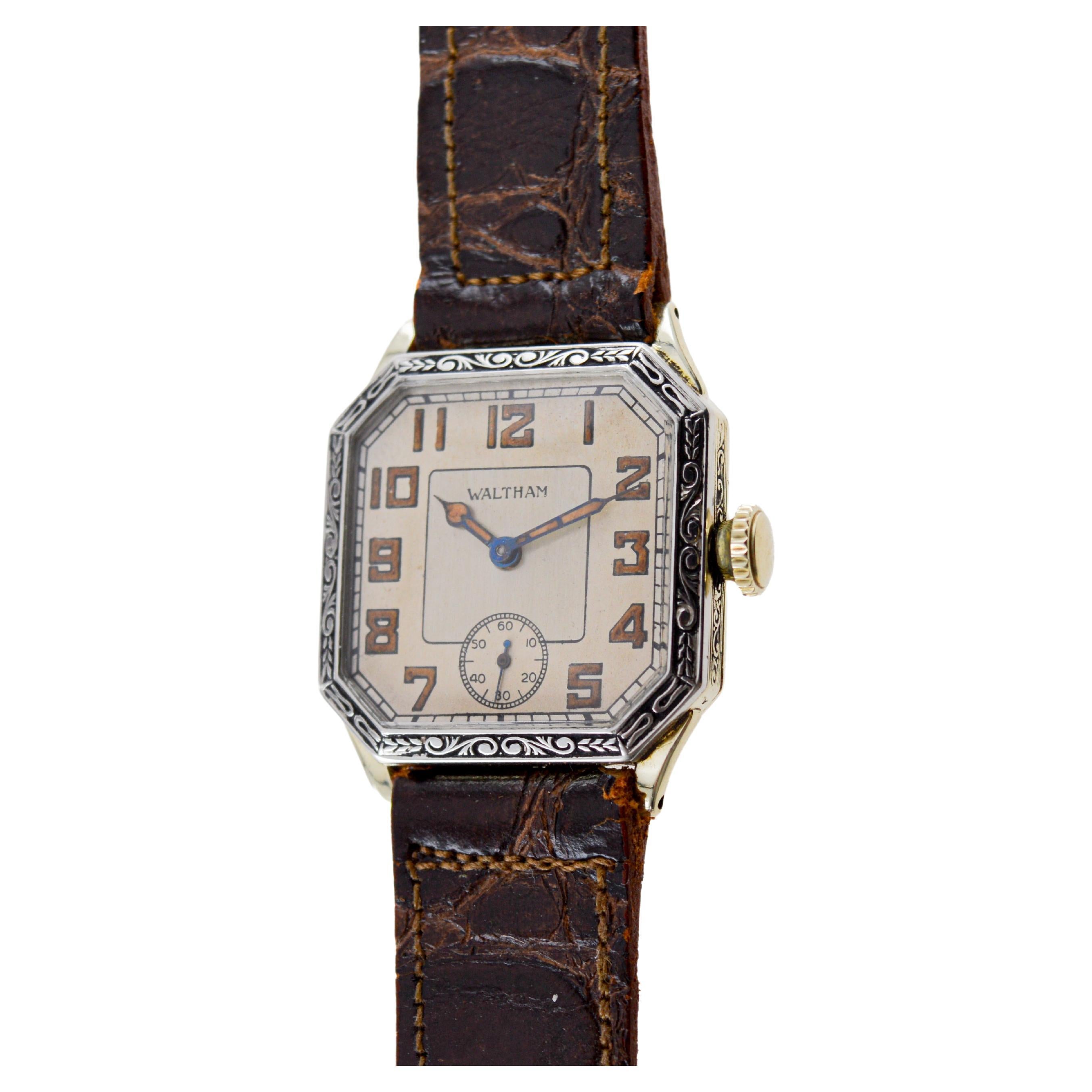Art Deco Waltham 14Kt Two Tone 