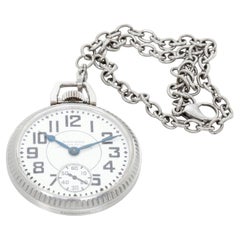 Waltham 16 size 23 jewel Vanguard Circa 1937 Open Face Railroad Pocket Watch